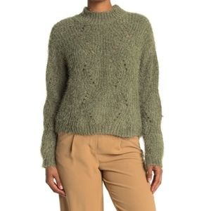 ALL IN FAVOR Mock Neck Long Sleeve Knit Sweater